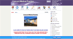 Desktop Screenshot of concordmedicalpractice.nhs.uk