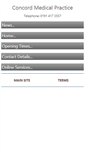 Mobile Screenshot of concordmedicalpractice.nhs.uk